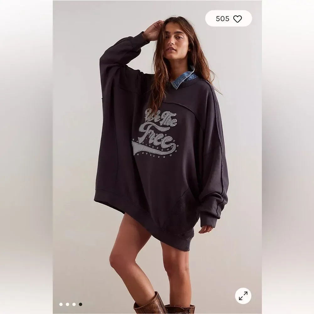 We The Free What A Stud Pullover by FP SIZE Medium $198 - Picture 4 of 9